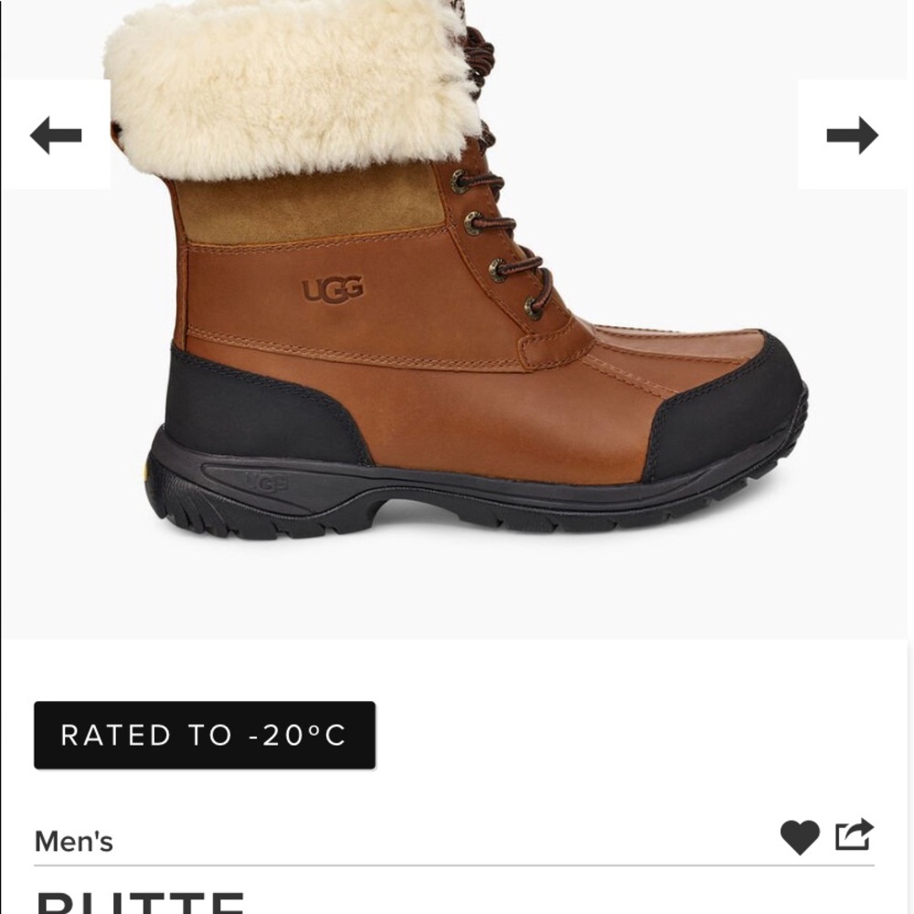 New Authentic UGG Men’s Butte - Picture 2 of 3